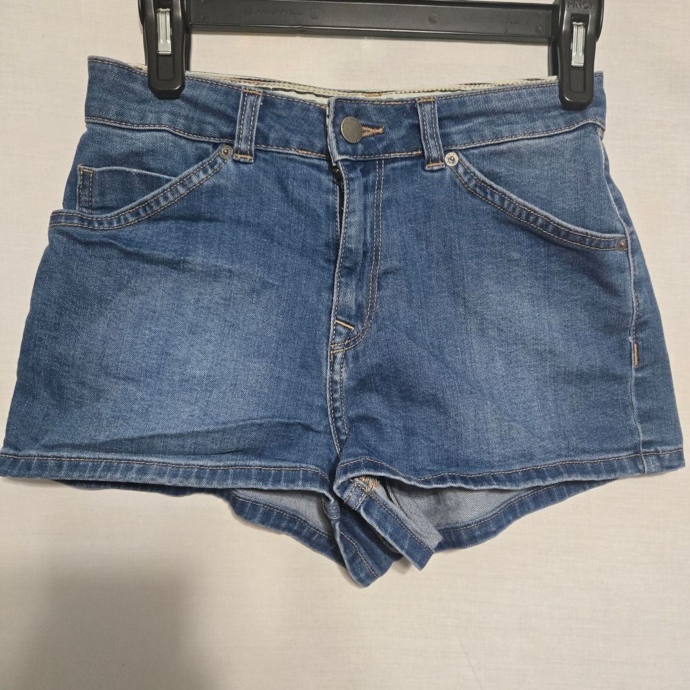 Roxy Blue Jean Shorts High-Waisted Classic - Picture 2 of 8